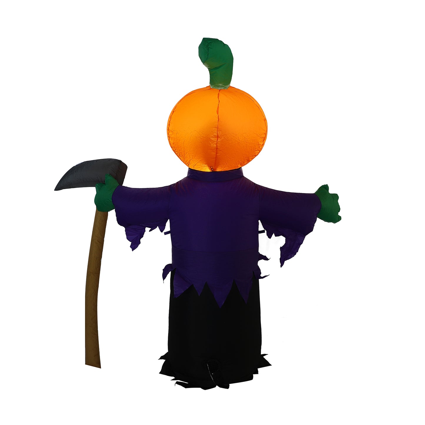 1.5m Halloween Inflatable Decoration Pumpkin Scythe Ghost Shape Lighted Outdoor Garden Decoration Props