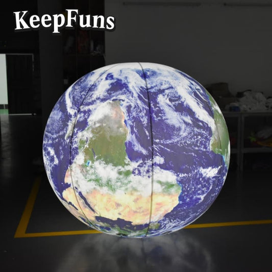 KeepFuns PVC Inflatable Planet Balloons, customizable in size and Logo, made of waterproof and durable materials, suitable for shopping mall decorations, party decorations, theme events, and advertising promotions