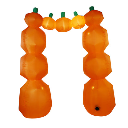 10FT Halloween Inflatable Pumpkin Archway Decoration - LED - Lit Jack - o'- Lanterns for Outdoor Yard, Garden, Party Entrance Decor