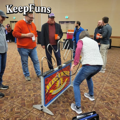 KeepFuns Custom brandable Test Your Skills Event Mega Wire Game Giant Megawire Buzz Wire Hire game Beat The Buzzer Hire