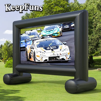 KeepFuns Inflatable Movie Screen/Projection Screen, with customizable sizes, suitable for both outdoor and indoor use, and applicable to home use, parties, advertising, etc.