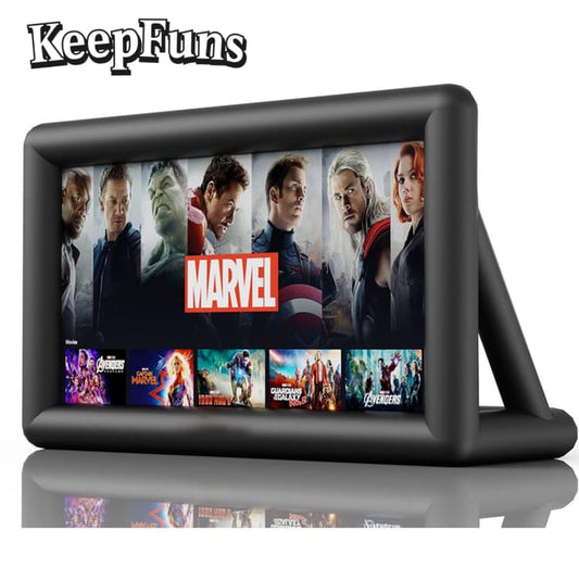 KeepFuns Inflatable Movie Screen/Projection Screen, customizable in size, suitable for both outdoor and indoor use, and applicable to family use, parties, advertising, etc.