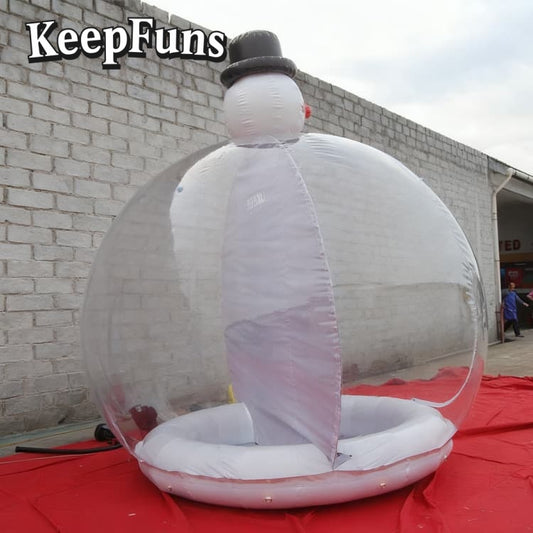 KeepFuns PVC Inflatable Snow Balloons, customizable in size and Logo, made of waterproof and durable materials, suitable for shopping mall decorations, party decorations, theme events, and advertising promotions