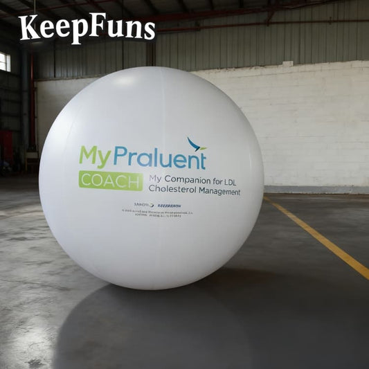 KeepFuns PVC inflatable balloons, customizable in size and Logo, made of waterproof and durable material, suitable for mall decorations, party decorations, theme events, and advertising promotions