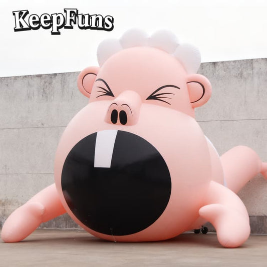 KeepFuns Waterproof Baby-Shaped Inflatable Advertising Sign - Customizable Size & Logo Print for Brand Activation & Mall Aesthetics