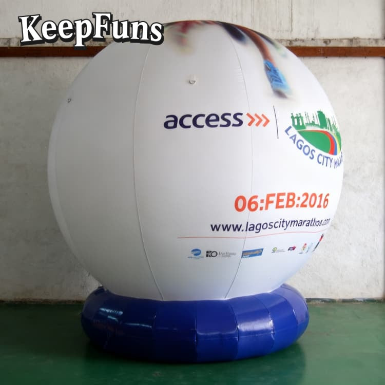 KeepFuns inflatable floor balloons: customizable, quick to inflate, waterproof-durable, fits business/events/competitions.