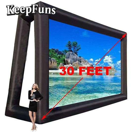 KeepFuns Inflatable Movie Screen/Projection Screen, customizable in size, suitable for both outdoor and indoor use, and applicable to home use, parties, advertising, etc.