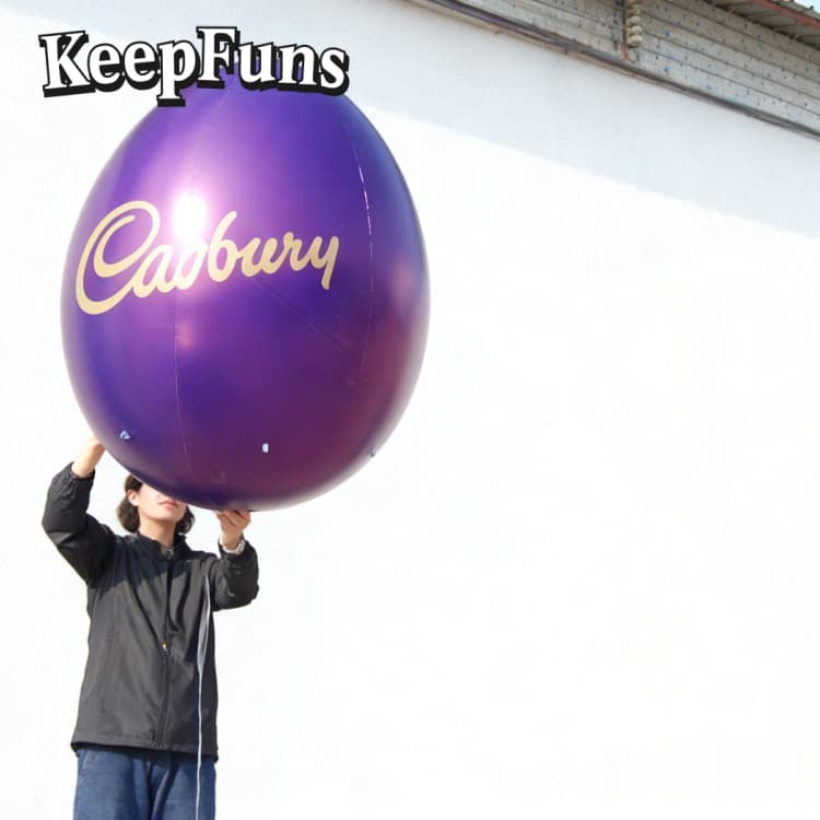 KeepFuns PVC Waterproof Oval Inflatable Ball - Custom Logo Print for Brand Marketing, Mall Events & Kids Toys (CE Certified)