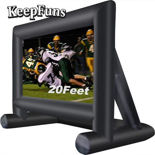 KeepFuns Inflatable Movie Screen/Projection Screen, with customizable sizes, suitable for both outdoor and indoor use, and applicable to home use, parties, advertising, etc.