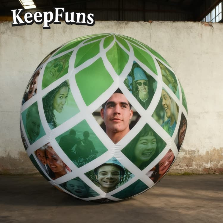 KeepFuns PVC Inflatable Balloons, customizable in size and Logo, made of waterproof and durable materials, suitable for mall decorations, party adornments, theme events, and advertising promotions