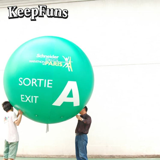 KeepFuns PVC Inflatable Balloons, customizable in size and Logo, made of waterproof and durable materials, suitable for shopping mall decorations, party decorations, theme events, and advertising promotions.
