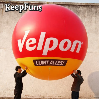 KeepFuns PVC inflatable balloons, customizable in size and Logo, made of waterproof and durable materials, suitable for mall decoration, party decoration, theme activities, and advertising promotion.