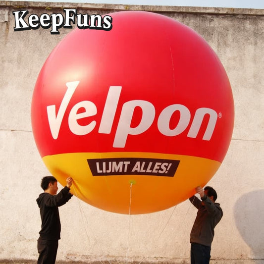 KeepFuns PVC inflatable balloons, customizable in size and Logo, made of waterproof and durable materials, suitable for mall decoration, party decoration, theme activities, and advertising promotion.