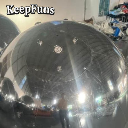 KeepFuns PVC inflatable Mirror balloons, customizable in size and Logo, made of waterproof and durable material, suitable for mall decorations, party decorations, theme events, and advertising promotions