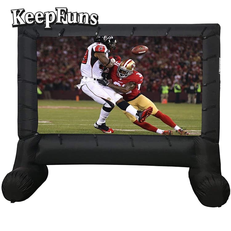 KeepFuns Inflatable Movie Screen/Projection Screen, with customizable sizes, suitable for both outdoor and indoor use, and applicable to home use, parties, advertising, etc.
