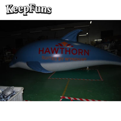KeepFuns Heavy-Duty PVC Dolphin Statue - Waterproof Customizable for Event Decor, Product Launch & Brand Promotion