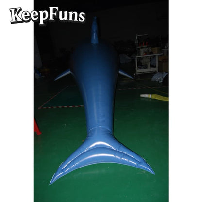 KeepFuns Heavy-Duty PVC Dolphin Statue - Waterproof Customizable for Event Decor, Product Launch & Brand Promotion
