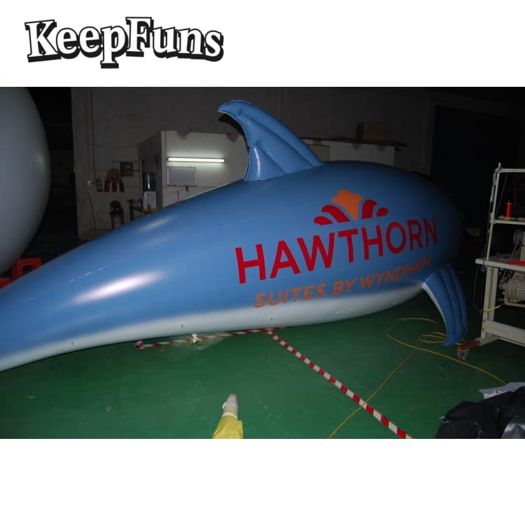 KeepFuns Heavy-Duty PVC Dolphin Statue - Waterproof Customizable for Event Decor, Product Launch & Brand Promotion