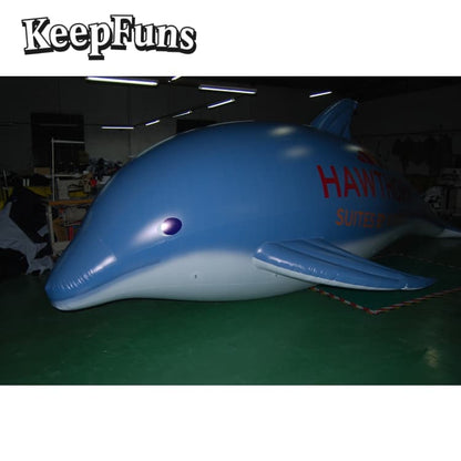 KeepFuns Heavy-Duty PVC Dolphin Statue - Waterproof Customizable for Event Decor, Product Launch & Brand Promotion