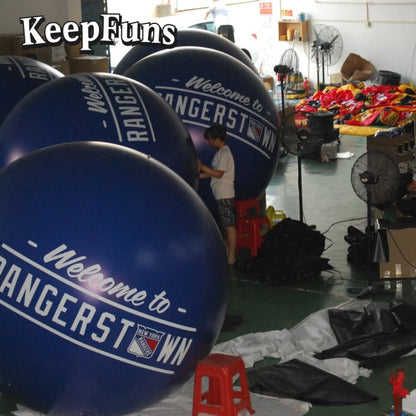 KeepFuns PVC Inflatable Balloons, customizable in size and Logo, made of waterproof and durable materials, suitable for mall decorations, party decorations, theme events, and advertising promotions.