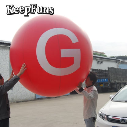 KeepFuns PVC inflatable balloons, with customizable size and Logo, are made of waterproof and durable materials, suitable for mall decorations, party decorations, theme events, and advertising promotions.