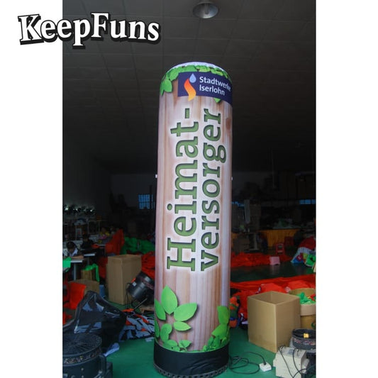 KeepFuns inflatable light tubes feature rapid inflation. They can be customized in size, color, and printed content, and are lightweight. They are suitable for store or product promotion, event promotion, etc.