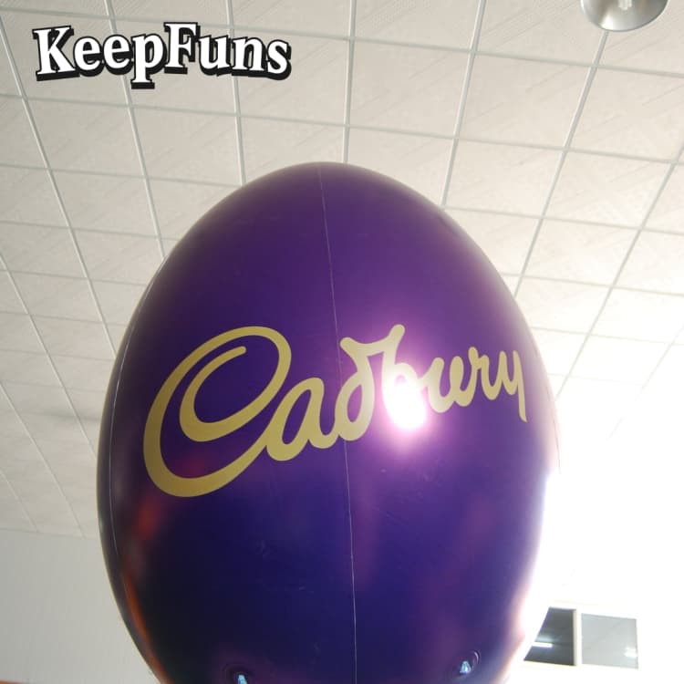 KeepFuns PVC Waterproof Oval Inflatable Ball - Custom Logo Print for Brand Marketing, Mall Events & Kids Toys (CE Certified)