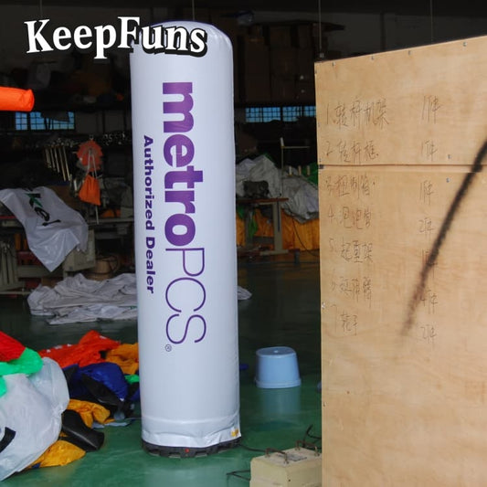 KeepFuns inflatable light tubes feature rapid inflation. They can be customized in size, color, and printed content, and are lightweight. They are suitable for store or product promotion, event promotion, etc.