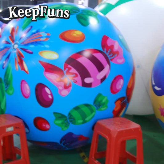 KeepFuns PVC inflatable balloons, customizable in size and Logo, with waterproof and durable materials, suitable for shopping mall decorations, party decorations, theme events, and advertising promotions