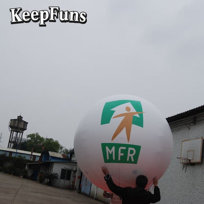 KeepFuns PVC Inflatable Balloons, customizable in size and Logo, with waterproof and durable materials, suitable for mall decorations, party decorations, theme events, and advertising promotions.
