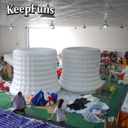 KeepFuns Heavy-Duty Waterproof PVC Chimney Display - Custom Logo Available, Perfect for Brand Activation & Promotional Events