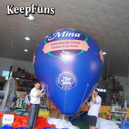 KeepFuns PVC Waterproof Droplet Inflatable Ball - Custom Logo, Festival/Yard Decoration for Brand Marketing & Mall Events