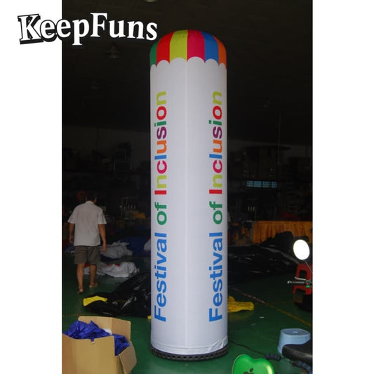 KeepFuns inflatable light tube features rapid inflation. It can be customized in size, color and printed content, and is lightweight. It is suitable for store or product promotion, event promotion, etc.