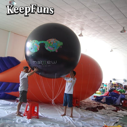 KeepFuns PVC inflatable balloons, customizable in size and Logo, made of waterproof and durable material, suitable for mall decorations, party decorations, theme events, and advertising promotions