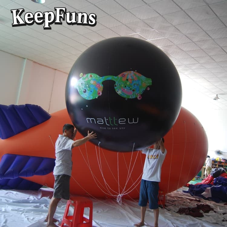 KeepFuns PVC inflatable balloons, customizable in size and Logo, made of waterproof and durable material, suitable for mall decorations, party decorations, theme events, and advertising promotions