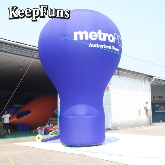 KeepFuns inflatable floor balloons: customizable (size/color/print), quick-inflate, waterproof, durable, for business/events/competitions.