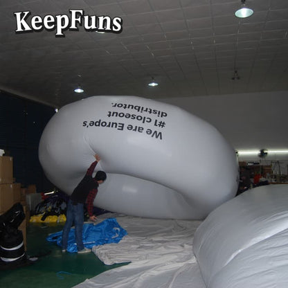 KeepFuns Custom Logo PVC Inflatable Ring Ball - KeepFuns Heavy-Duty Waterproof Decor for Mall Promotions, Product Launches & Party Decorations