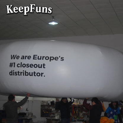 KeepFuns Custom Logo PVC Inflatable Ring Ball - KeepFuns Heavy-Duty Waterproof Decor for Mall Promotions, Product Launches & Party Decorations
