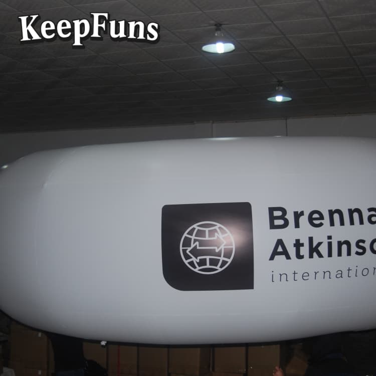 KeepFuns Custom Logo PVC Inflatable Ring Ball - KeepFuns Heavy-Duty Waterproof Decor for Mall Promotions, Product Launches & Party Decorations