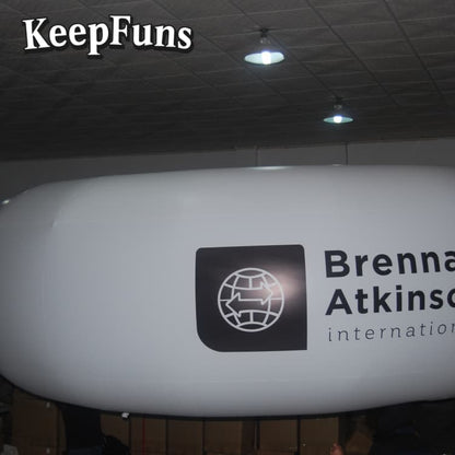 KeepFuns Custom Logo PVC Inflatable Ring Ball - KeepFuns Heavy-Duty Waterproof Decor for Mall Promotions, Product Launches & Party Decorations