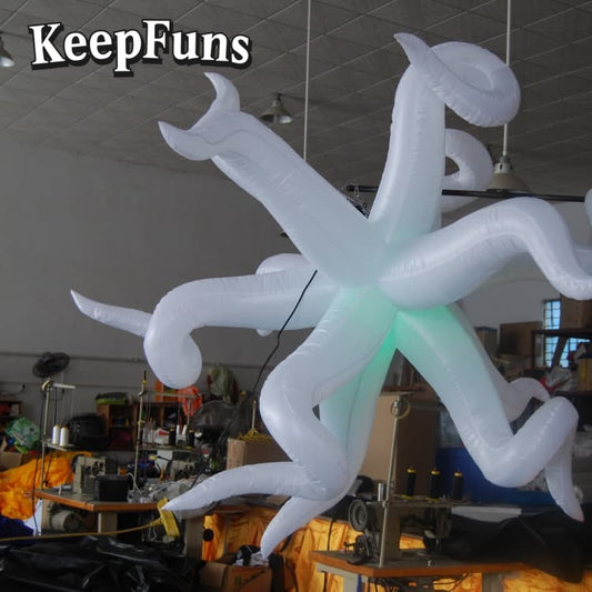 KeepFuns Special-Shaped Inflatable Tube Light features quick inflation. It can be customized in size, color, and printed content, and is lightweight. It is suitable for night discos, clubs/festival decorations, parties, gatherings, etc.
