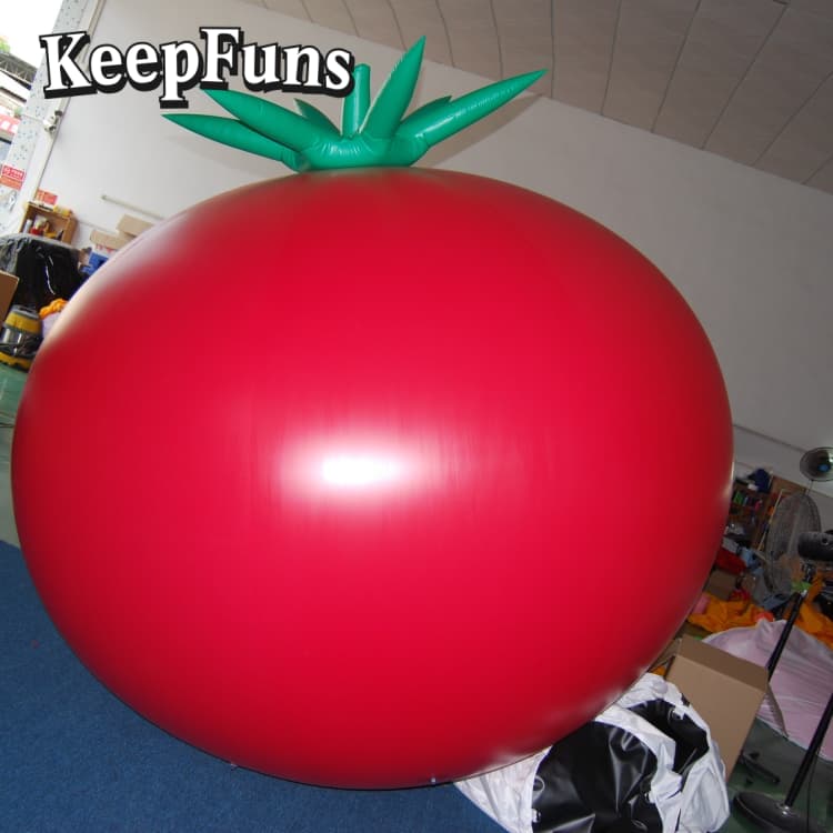 KeepFuns Waterproof PVC Tomato Balloon - Custom Size & Logo, Ideal for Event Marketing & Party Supplies