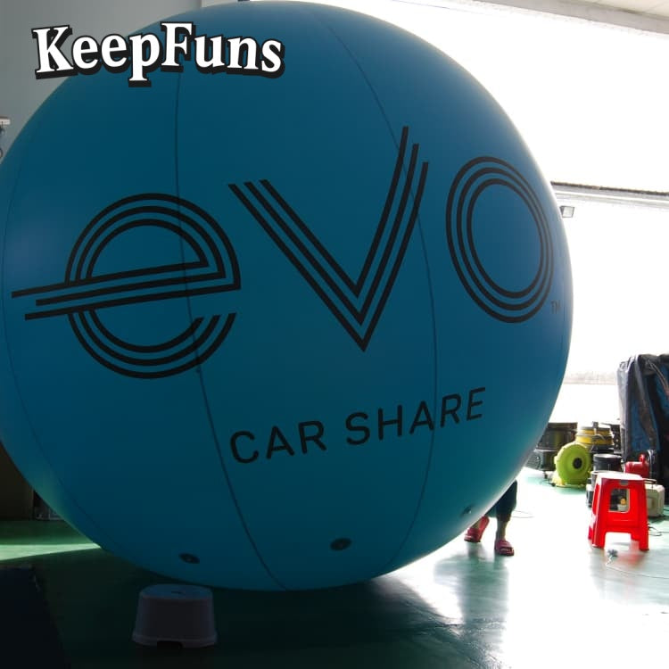 KeepFuns PVC inflatable balloons, customizable in size and Logo, with waterproof and durable materials, suitable for mall decorations, party decorations, theme events, and advertising campaigns.