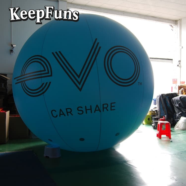 KeepFuns PVC inflatable balloons, customizable in size and Logo, with waterproof and durable materials, suitable for mall decorations, party decorations, theme events, and advertising campaigns.