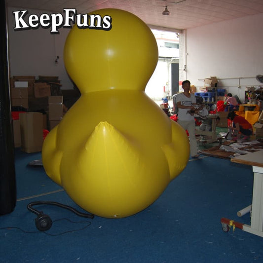 KeepFuns Heavy-Duty Waterproof PVC Inflatable Duck Decoration - Custom Logo Option for Mall Promotions/Parties/Brand Activation