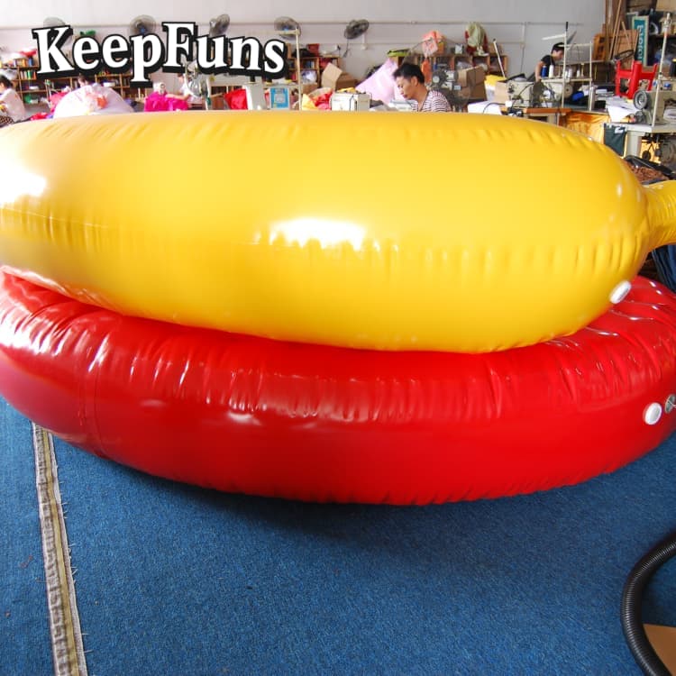 KeepFuns PVC Inflatable Banana Sofa - Waterproof & Durable, Custom Logo Acceptable for Brand Marketing, Mall Display, Indoor Playground & Home Use