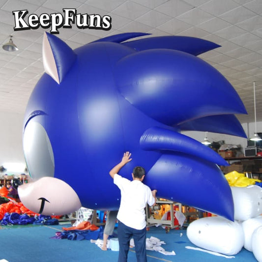 KeepFuns Waterproof Sonic PVC Inflatable Branding Model - Customizable Size & Logo for Event Promotion & Mall Decor