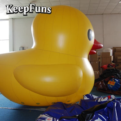 KeepFuns Heavy-Duty Waterproof PVC Inflatable Duck Decoration - Custom Logo Option for Mall Promotions/Parties/Brand Activation