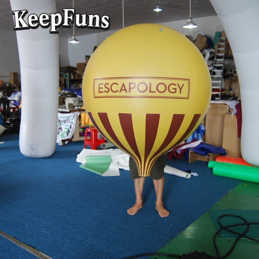 KeepFuns Heavy-Duty Waterproof PVC Droplet Ball - Inflatable Decor with Custom Logo for Festivals, Brand Promotions & Commercial Activities