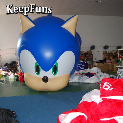 KeepFuns Waterproof Sonic PVC Inflatable Branding Model - Customizable Size & Logo for Event Promotion & Mall Decor